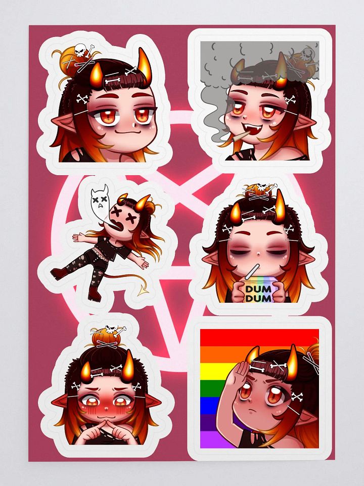 Emote Sticker Sheet 1 product image (1)