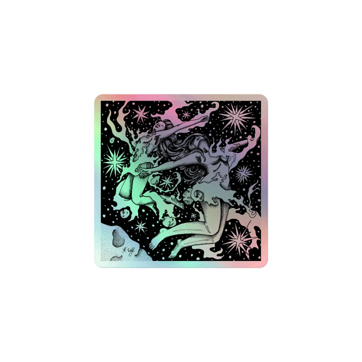 Gemini Zodiac, Holographic Sticker Sheet product image (1)