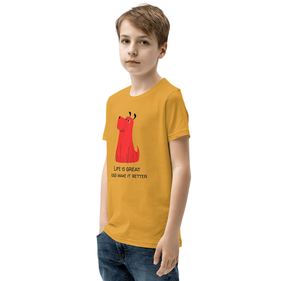 "Life is Great - Dogs Make it Better" Unisex Youth Tee product image (19)