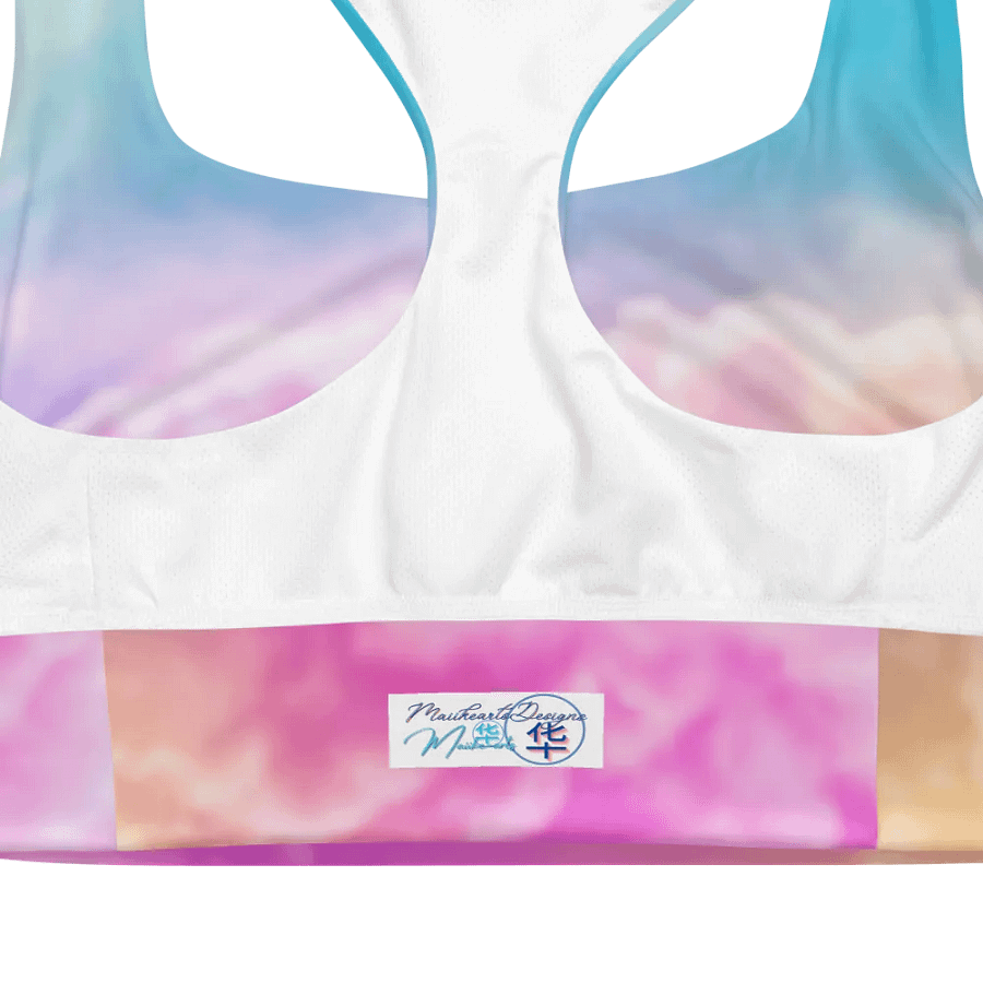 Blur cloud rainbow Design Longline Sports Bra - v7 product image (4)
