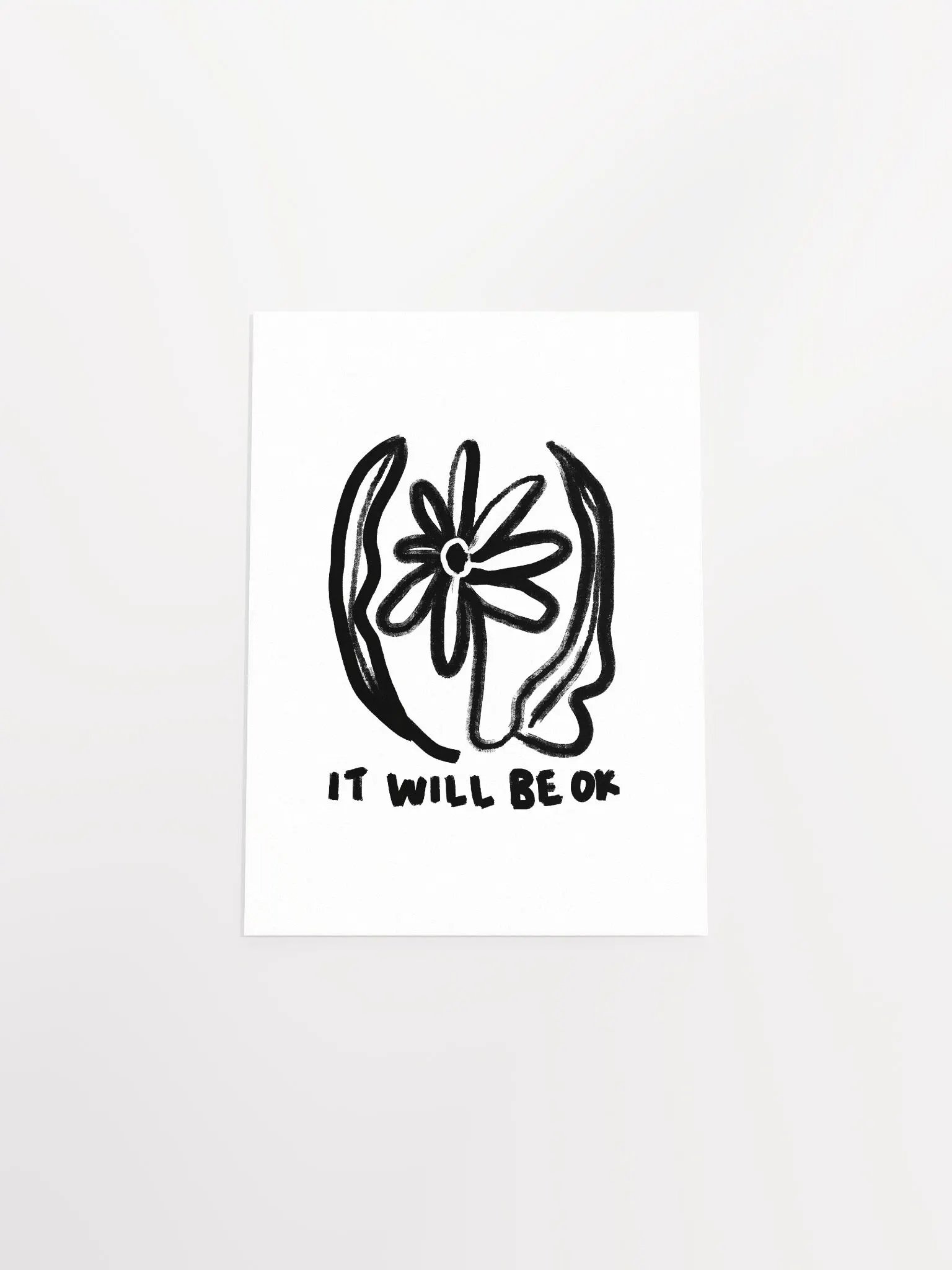 Be OK Art Print product image (41)