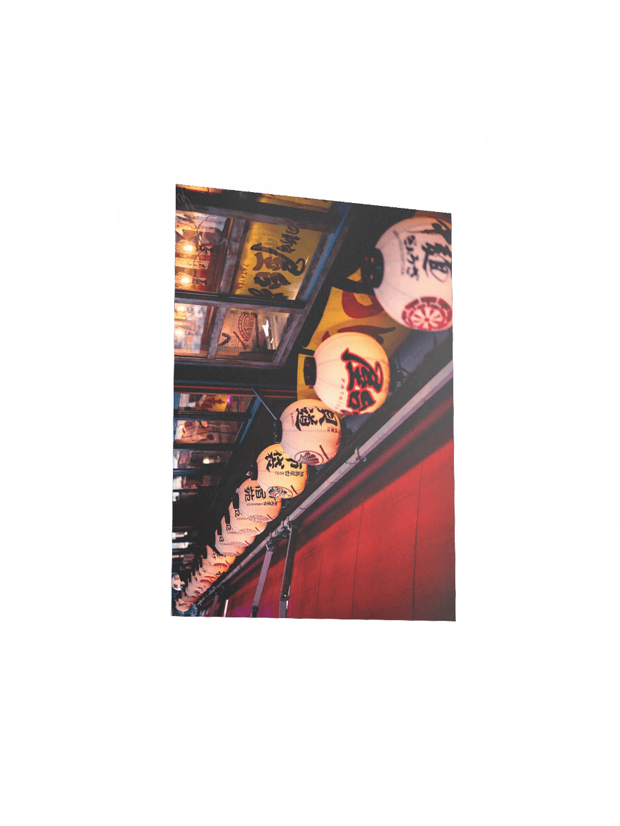 Row of Lanterns - Japan - Fine Art Print Poster product image (9)