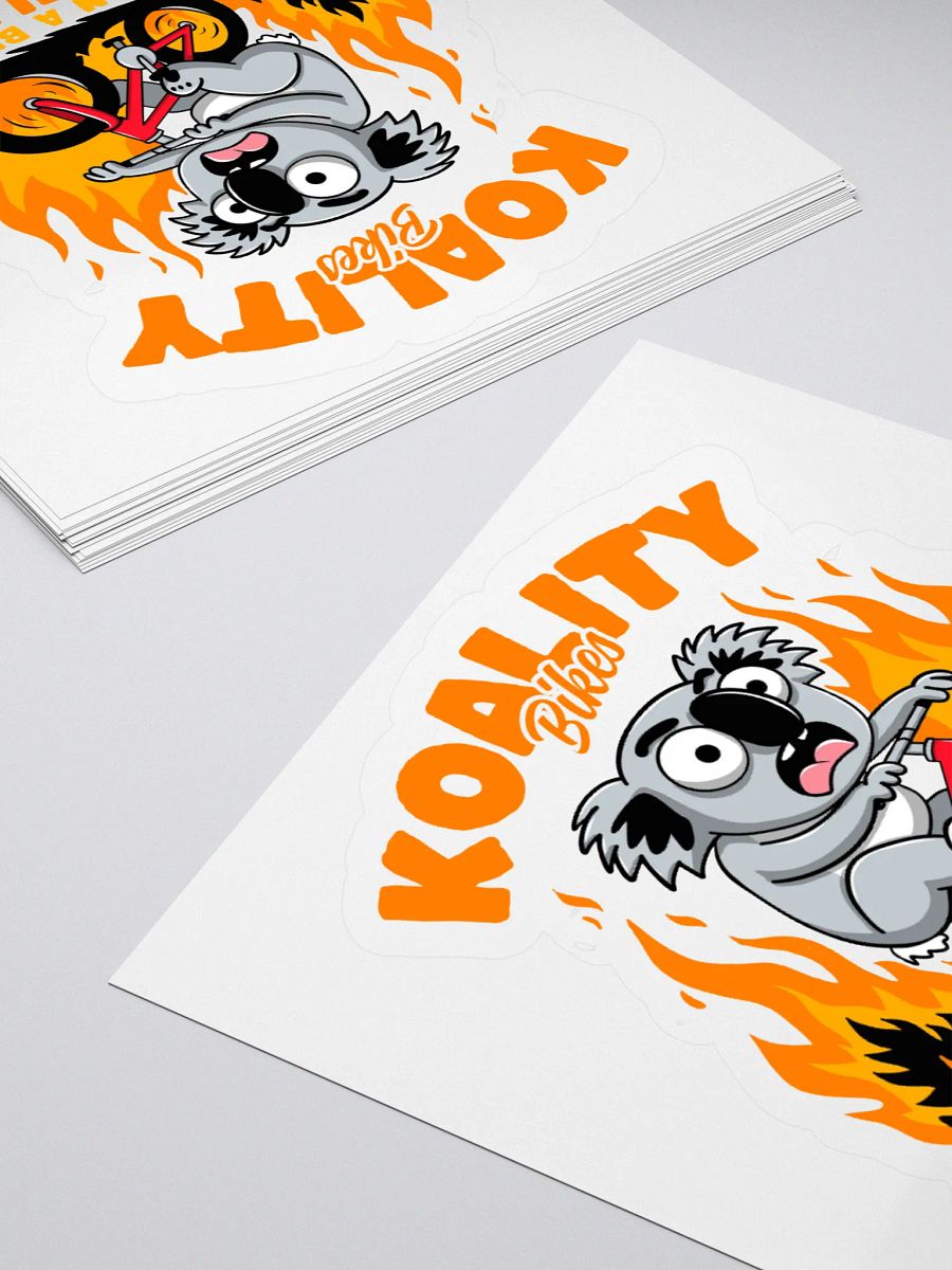 Funny Koala Bike Sticker – “Faster Than a Bushfire (Barely)” – Aussie Animal Cycling Pun Decal product image (4)