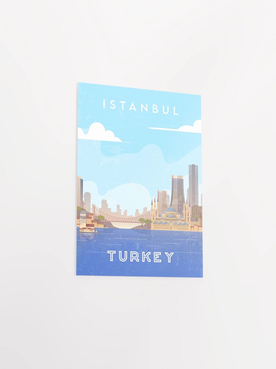Istanbul, Turkey — Retro travel minimalist poster, retro travel art, retro travel wall art, vector art product image (8)