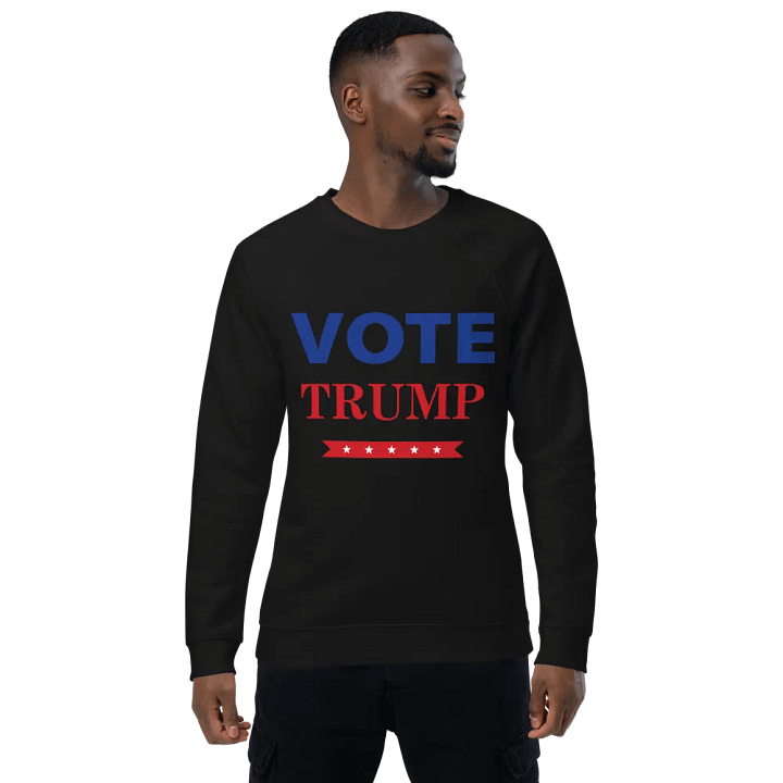 Vote Trump Organic Raglan Sweatshirt product image (1)