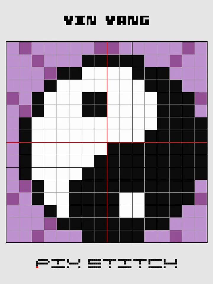 Yin Yang Pixel Art product image (2)