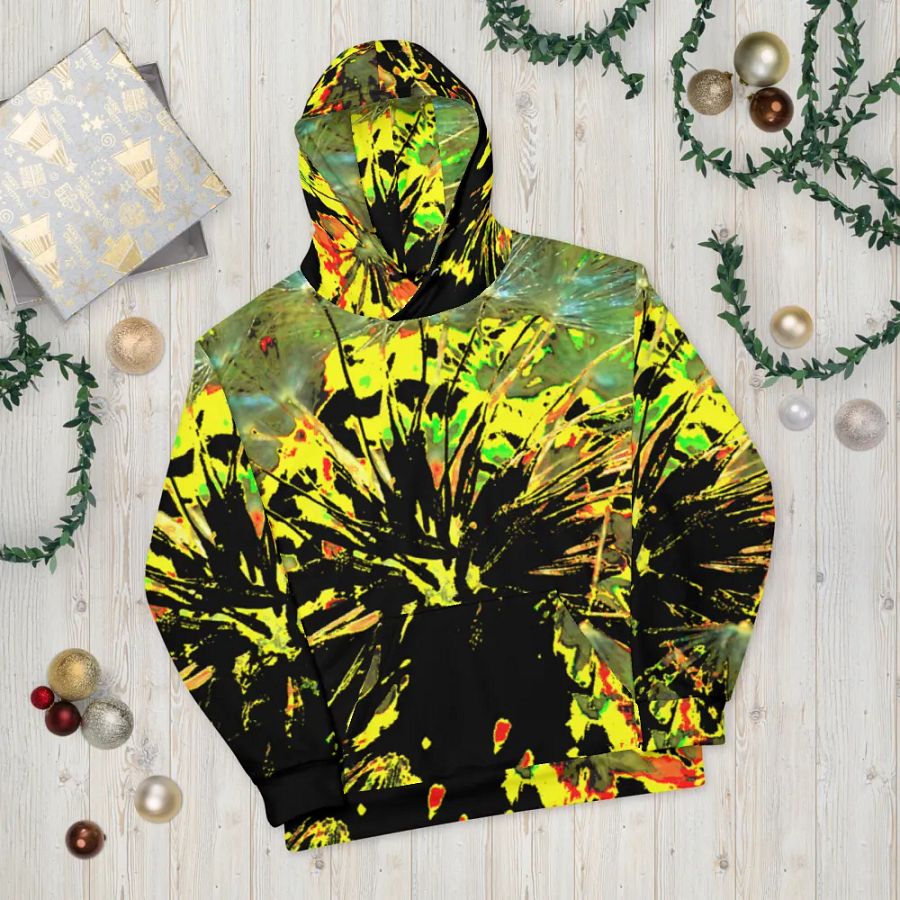 Bright Abstract Dandelion Unisex Pull Over Hoodie product image (10)