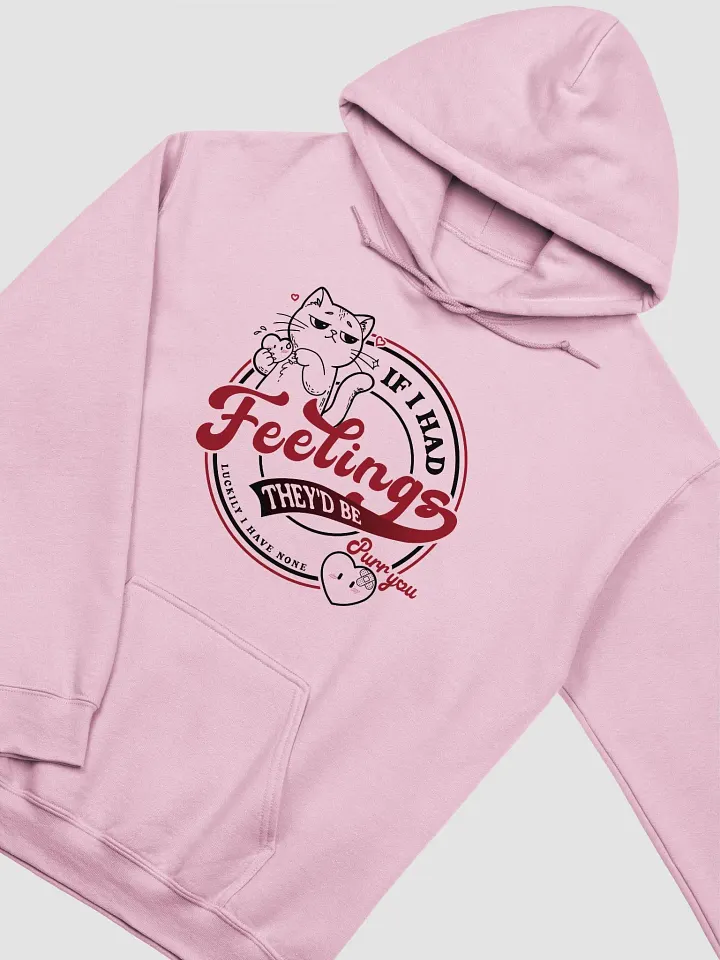 Paws Off My Heart -regular fit hoodie BLACK product image (1)