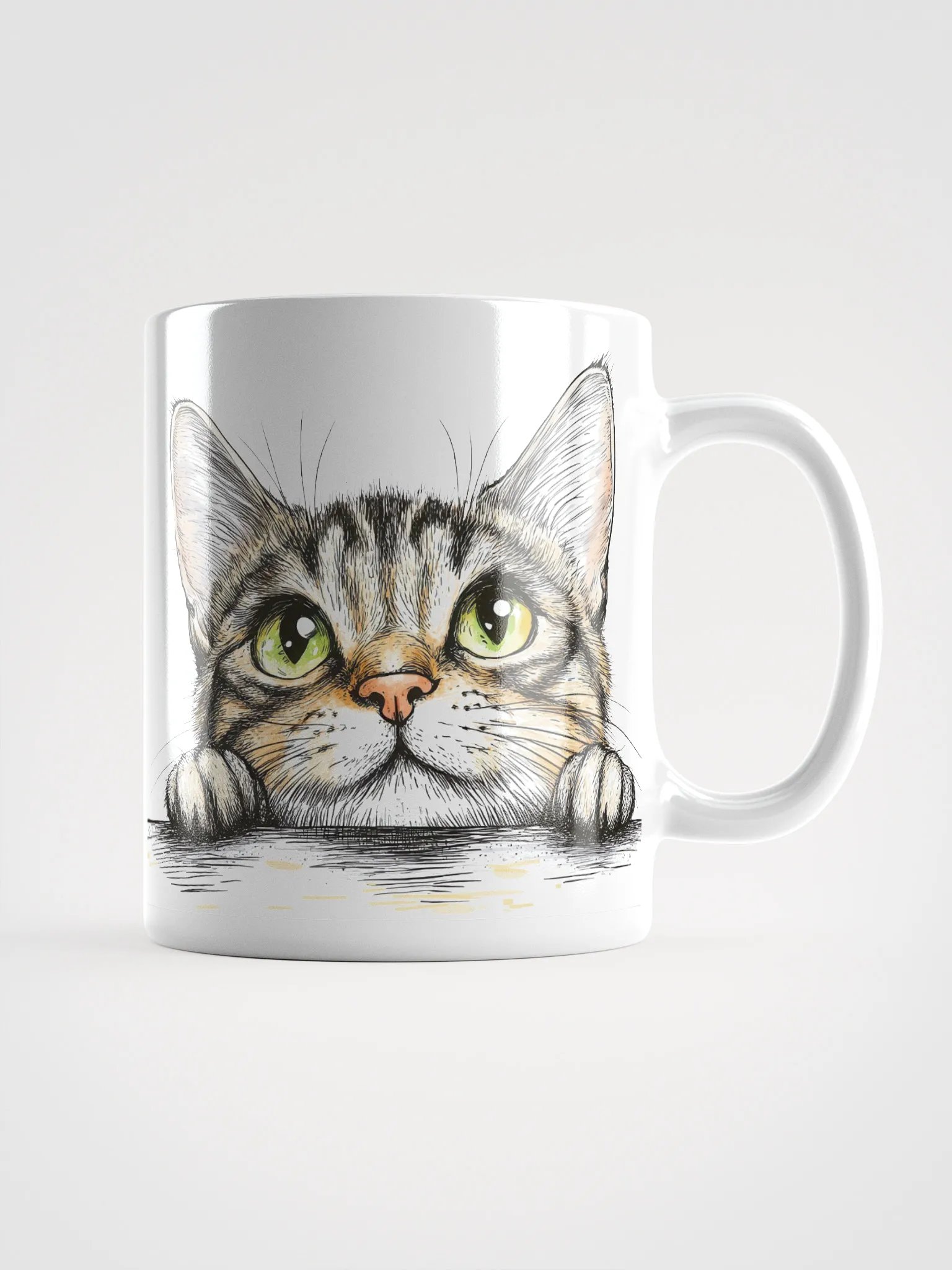 Peeking Bengal Cat Eyes Mug product image (1)