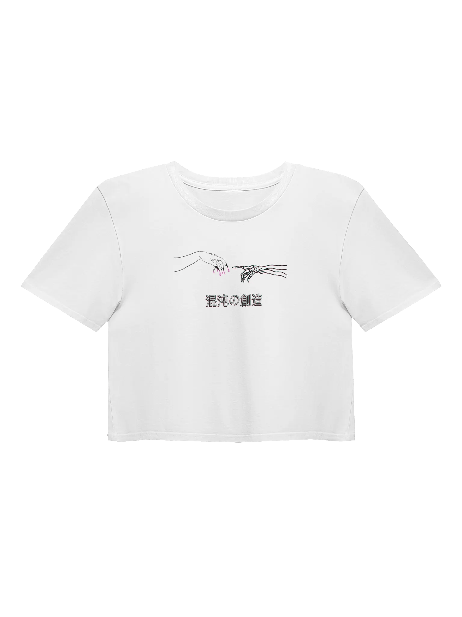 Creation of Chaos Crop Top - Black Print product image (5)