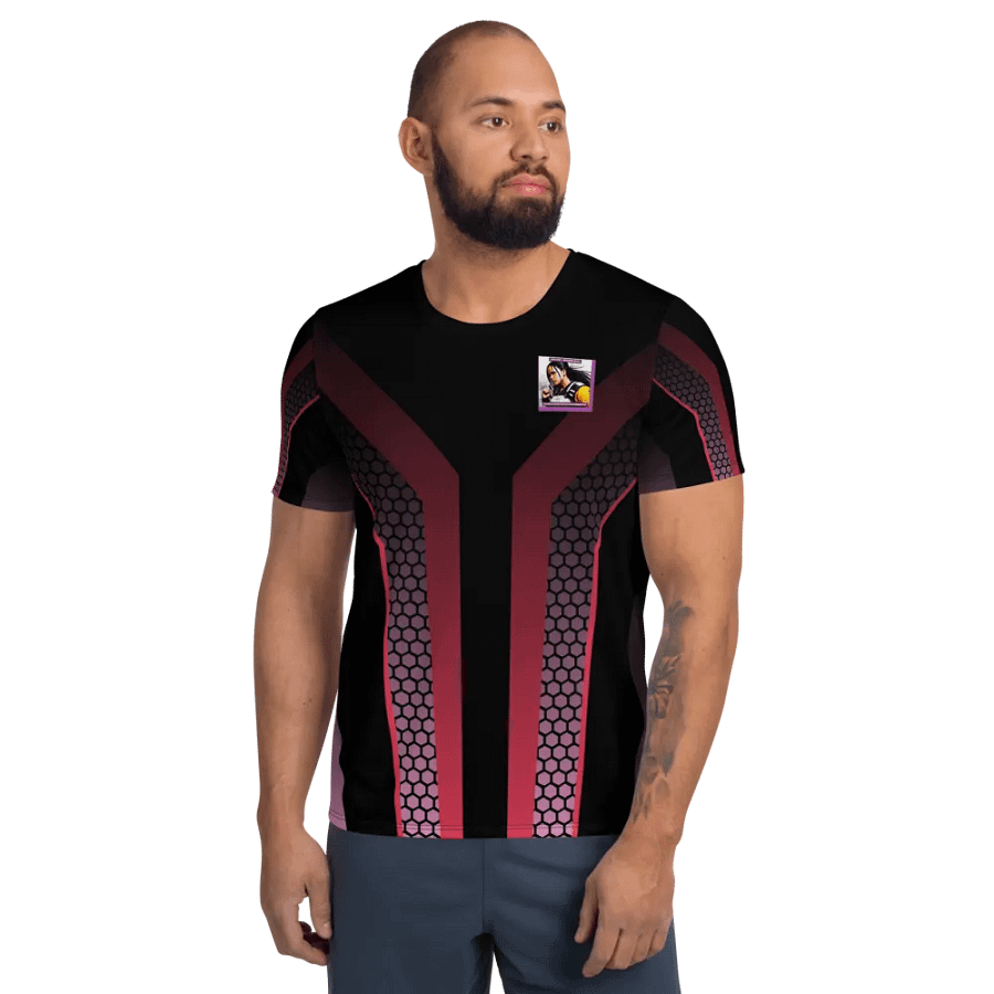 Honeycomb Vibe All-Over Athletic Tee product image (6)