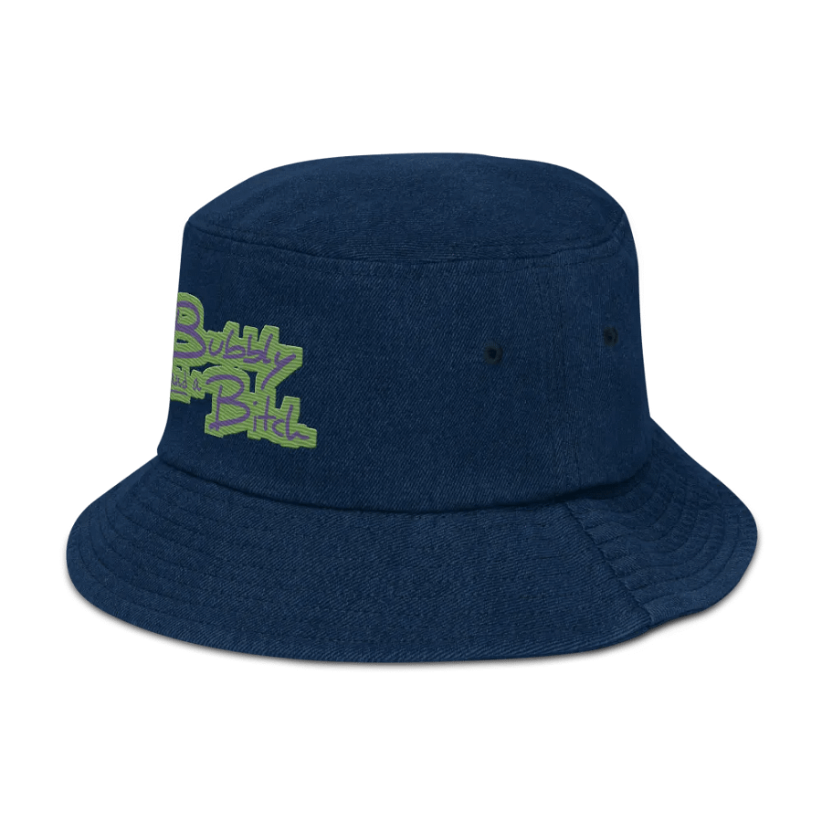 Bubbly and a B*tch (bubble design) denim bucket hat product image (4)