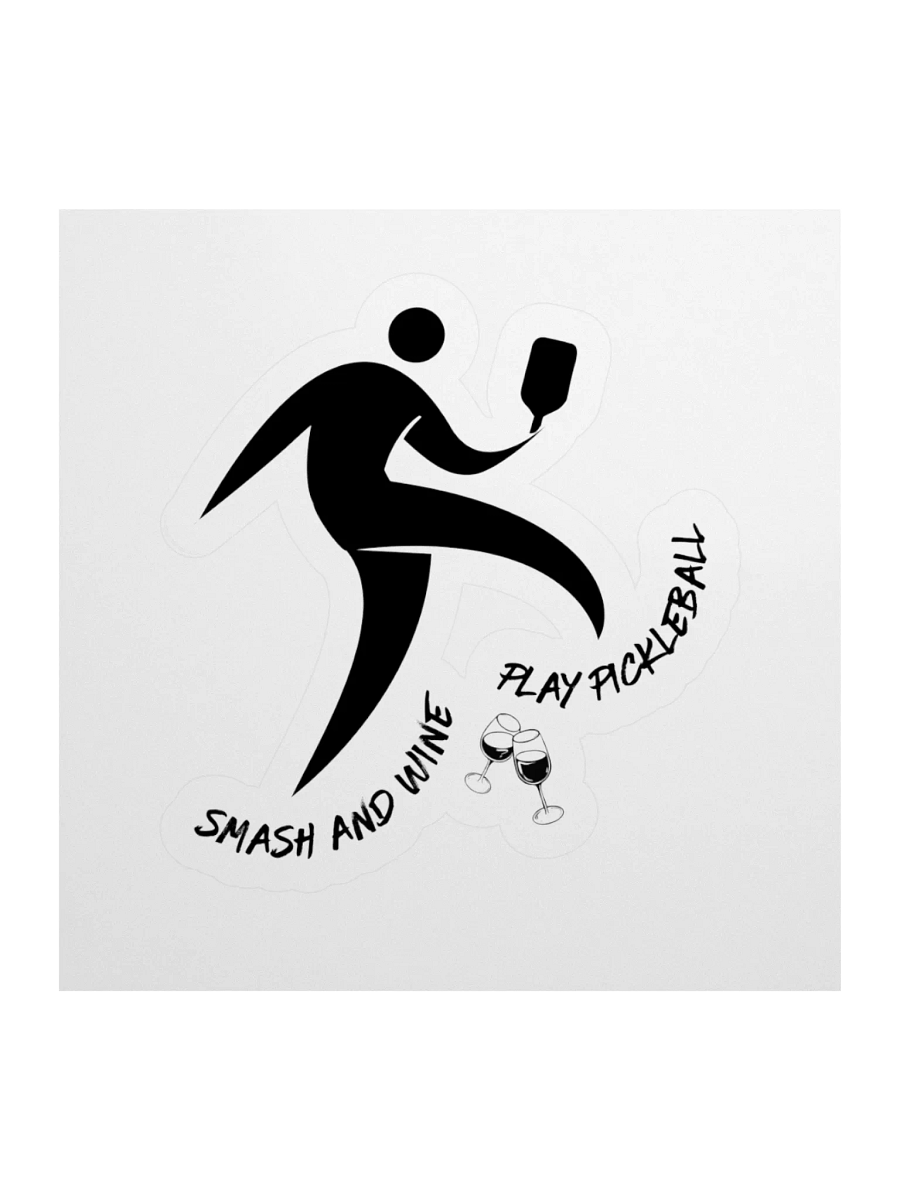 Smash and Wine Pickleball Kiss Cut Stickers product image (1)