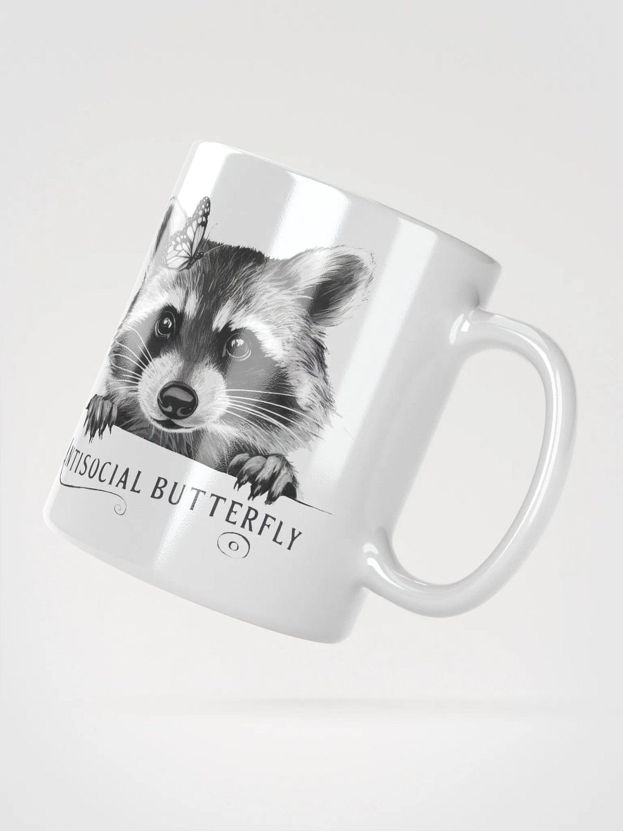 Antisocial Butterfly Raccoon Mug product image (5)