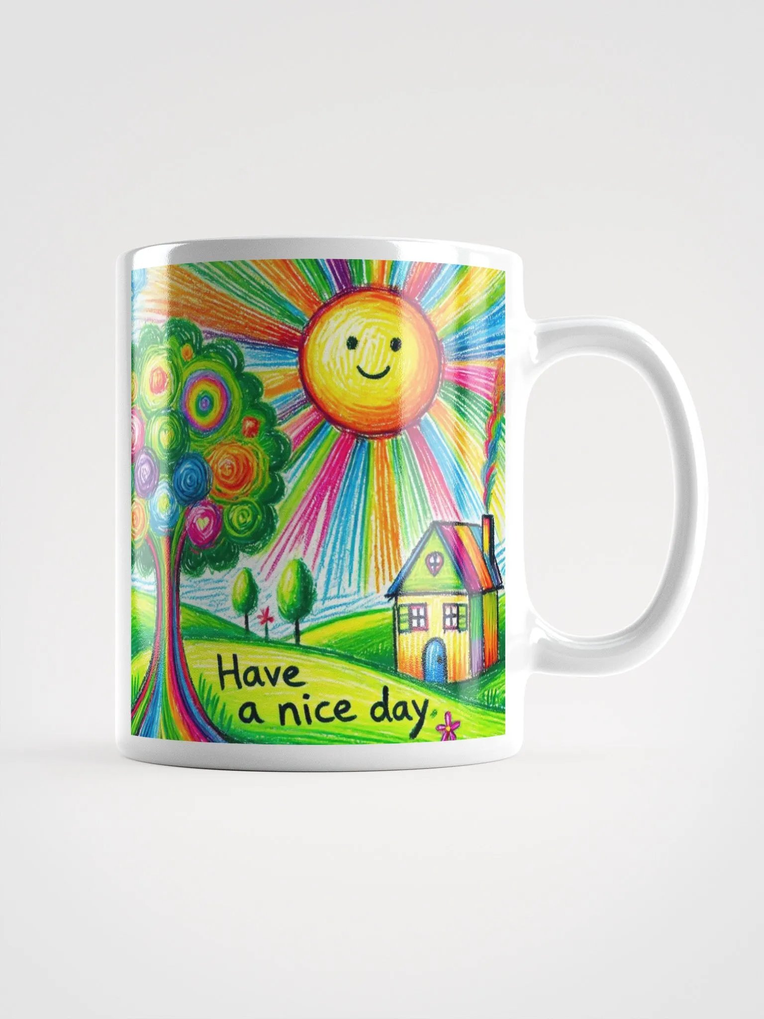 "Have a Nice Day" #Stylish Glossy White Mug product image (16)