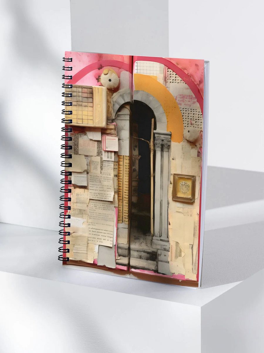 Yellow and Pink Old Door Spiral Notebook - Write Your Story product image (4)