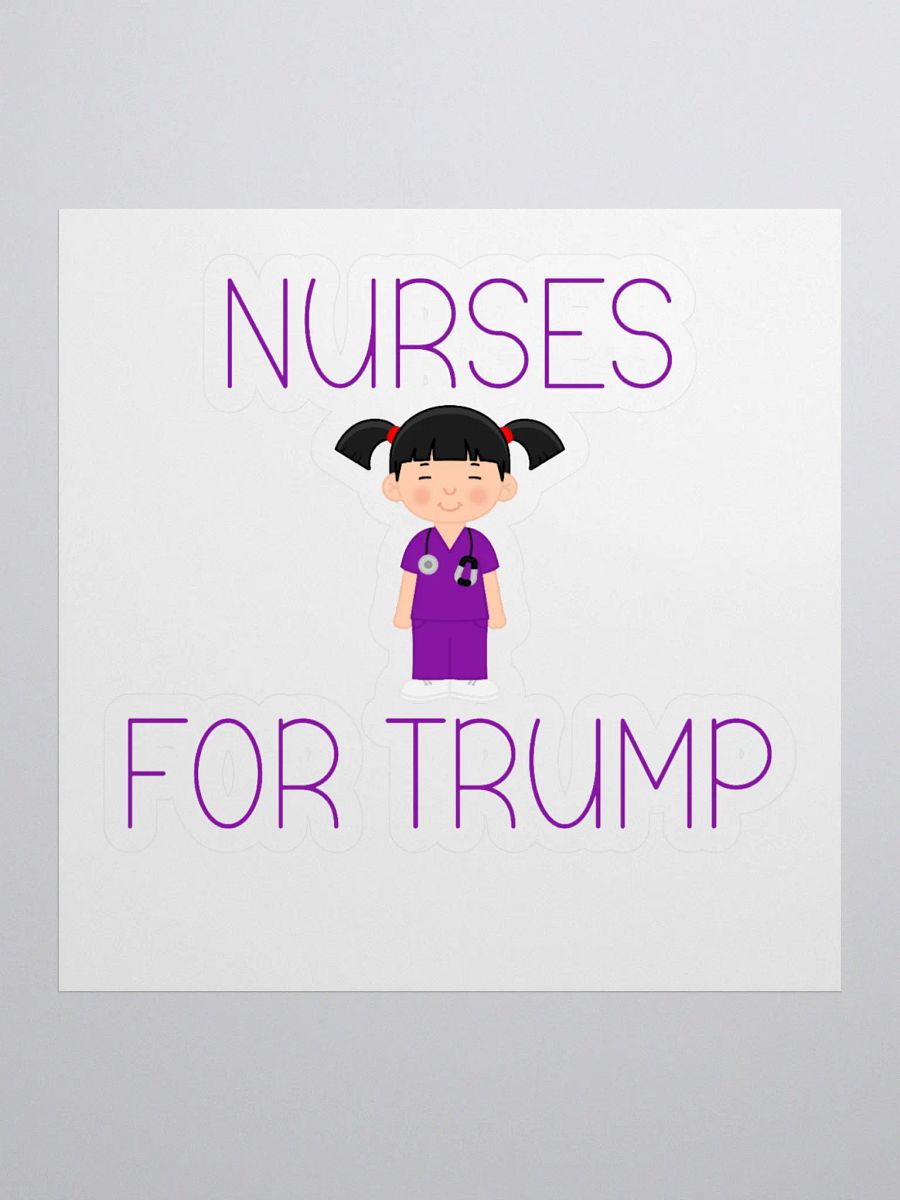 Nurses For Trump (F) Sticker product image (1)