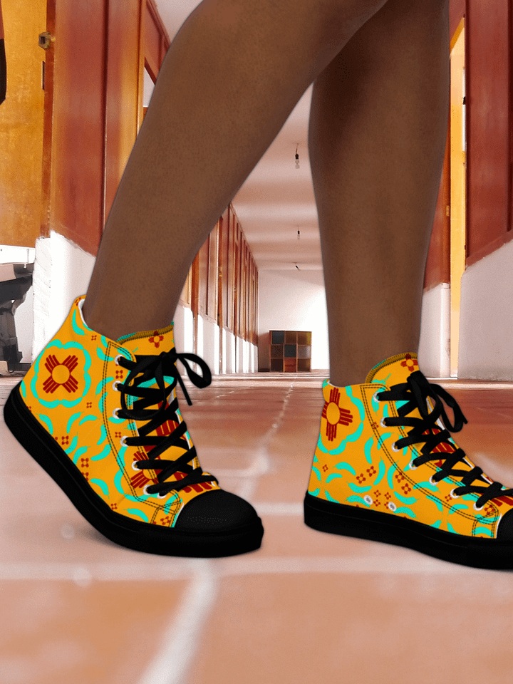 Zia Turquoise Feather High Tops product image (1)