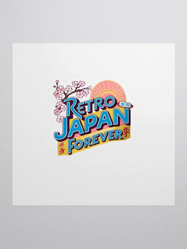 Retro Japan Forever Kiss Cut Stickers product image (1)