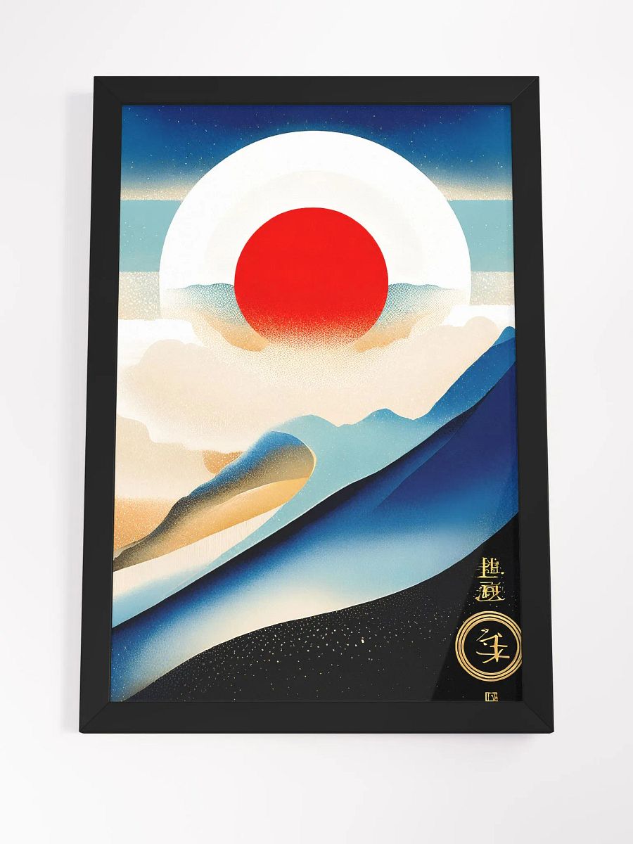 Geometric abstract art in Japanese style product image (4)