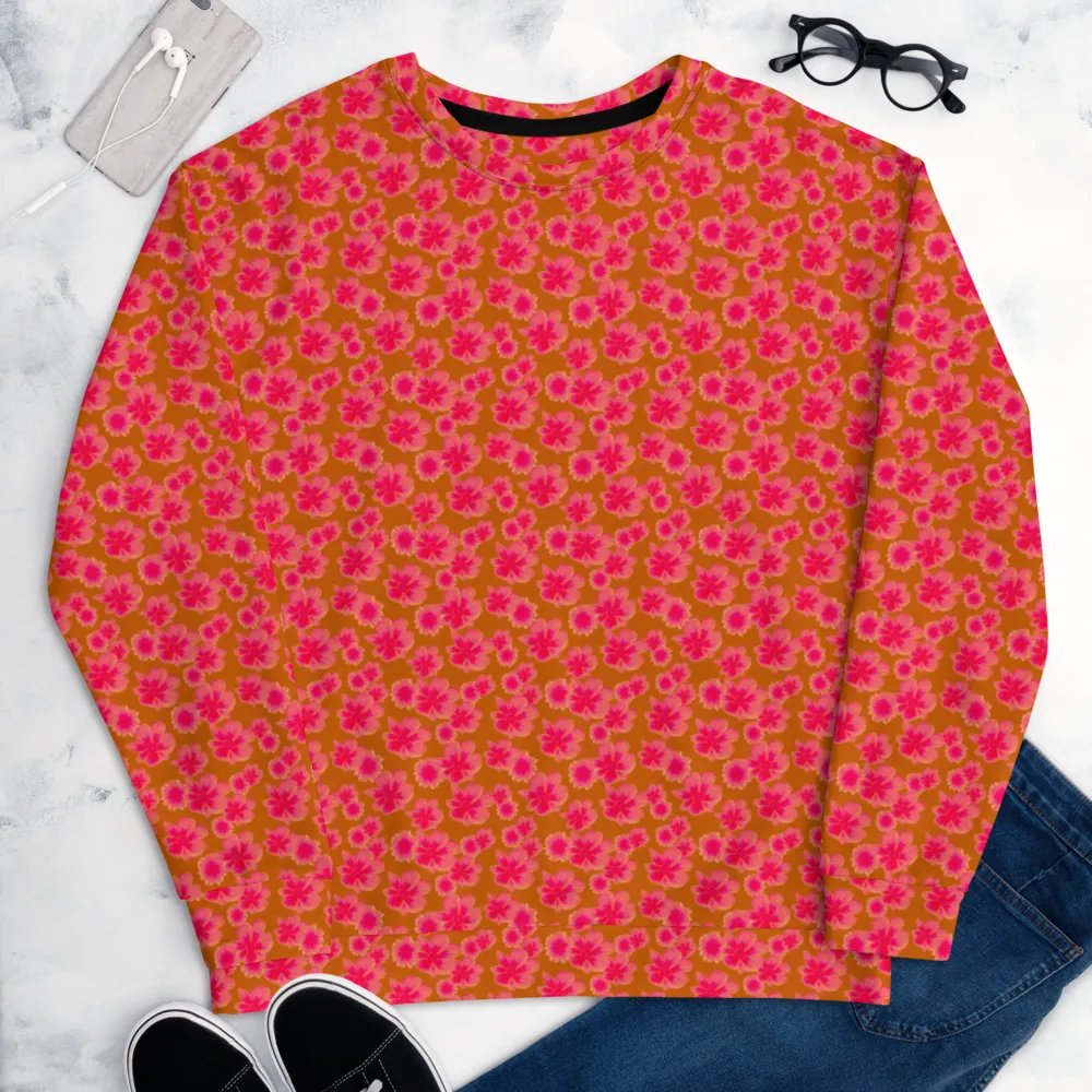 Mini Floral Orange Pink Sweatshirt product image (10)