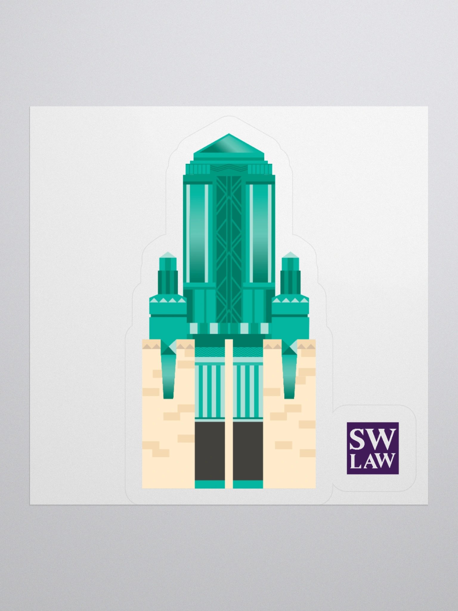BW Tower Illustration- Sticker product image (3)