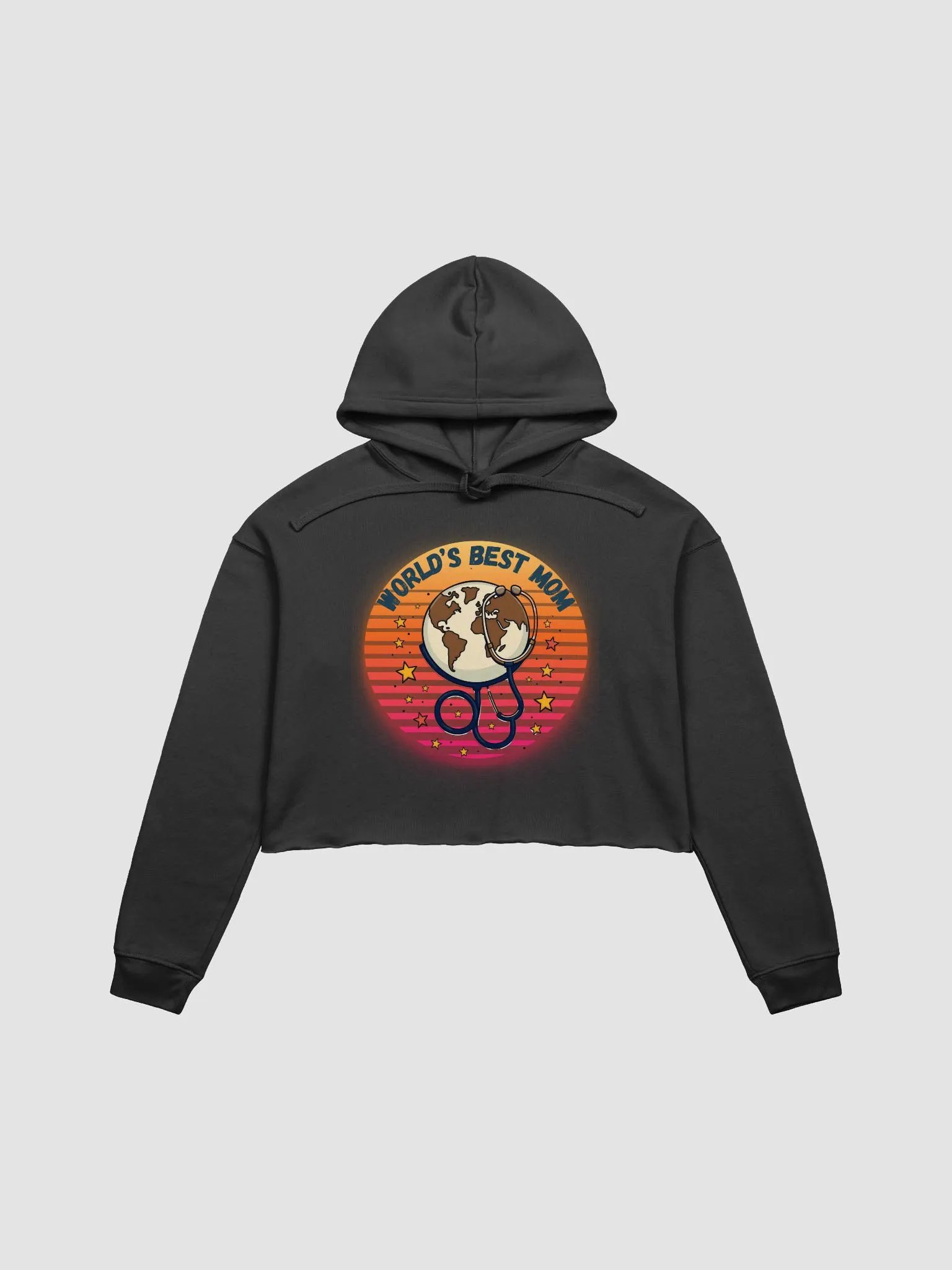 Globetrotting Mom Crop Hoodie product image (2)