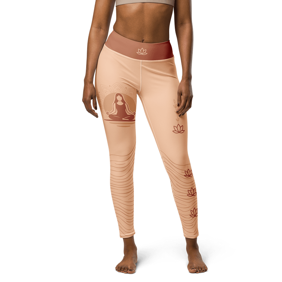 Radiant Flow High-Waisted Yoga Leggings – Mindful Movement Meets Modern Design product image (5)
