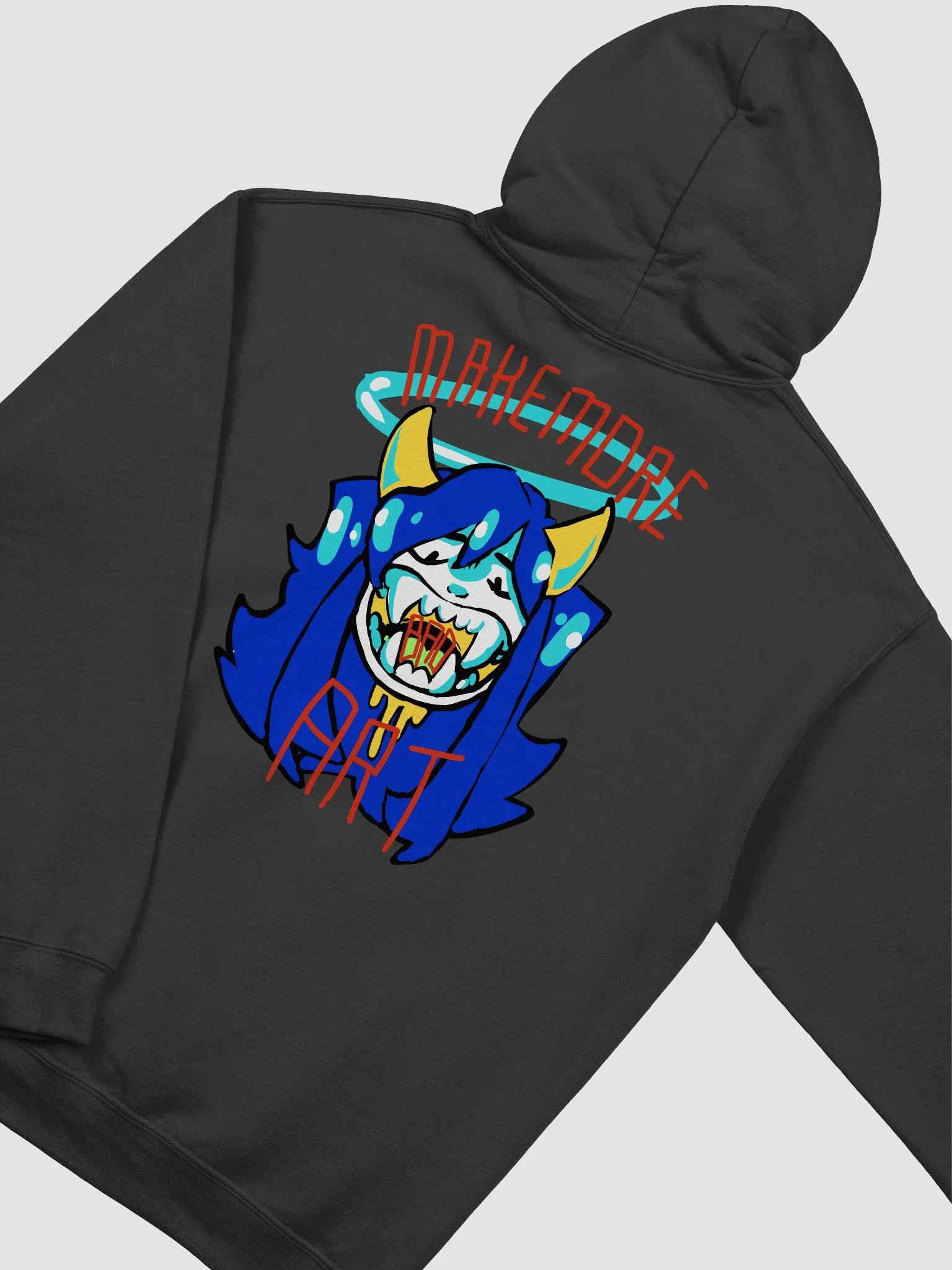 BAD ART backwards facing hoodie product image (4)