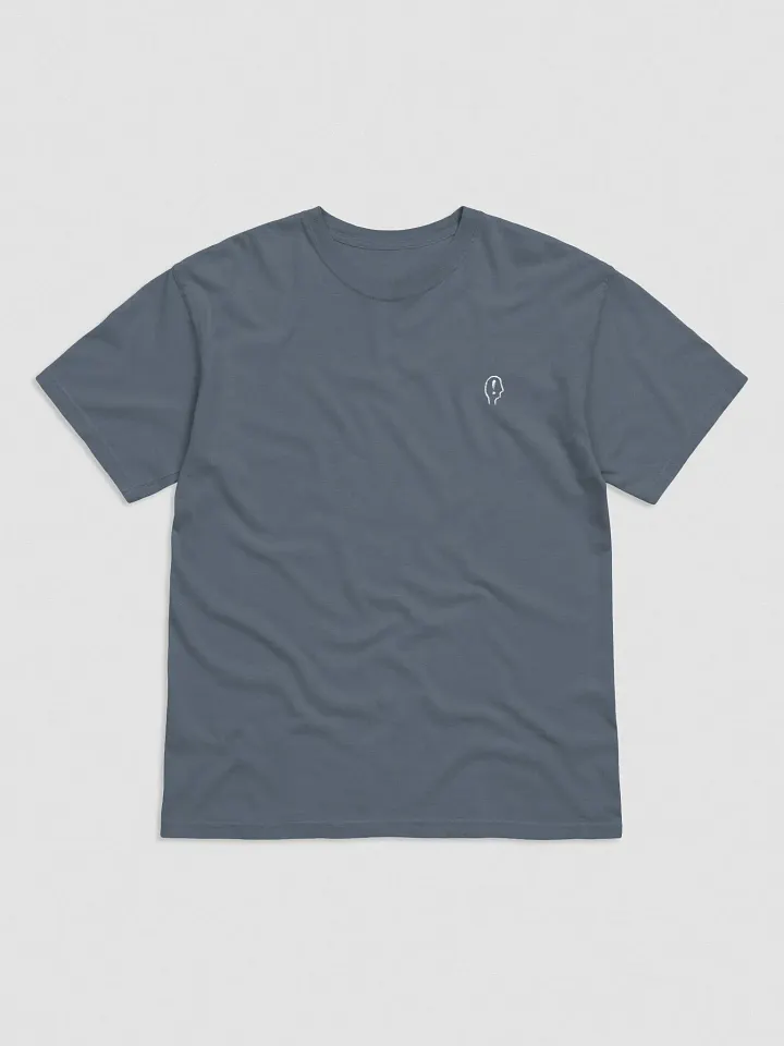 EXCLAIMING MENTALLY (L.C., white) embroidered garment dyed tee product image (9)