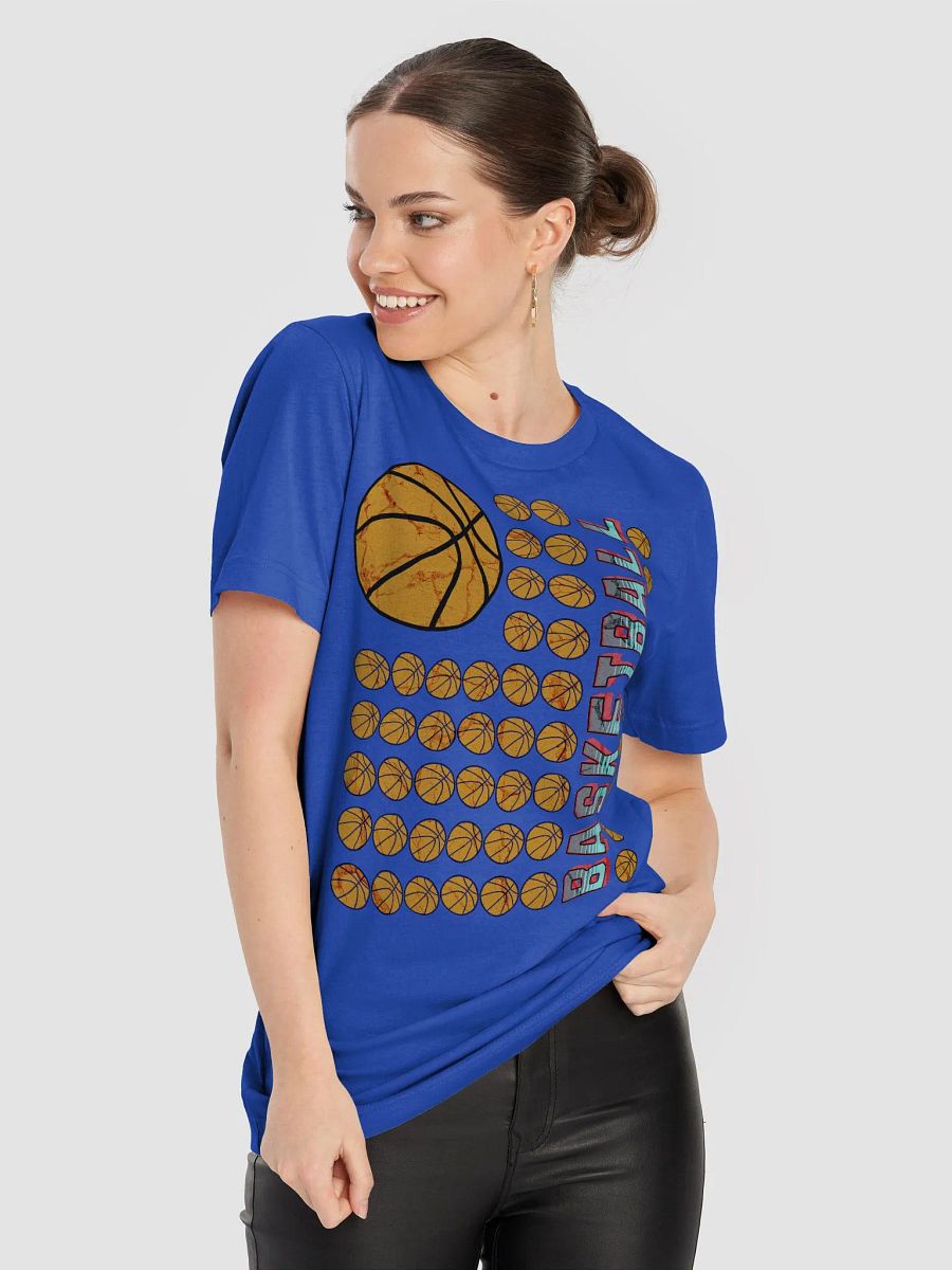 US Flag Basketball Hoops Galore Graphic Tee product image (58)