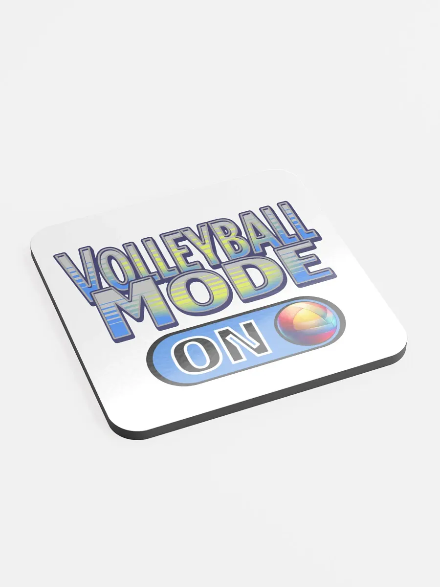 Volleyball Mode On Vibrant Coaster product image (2)