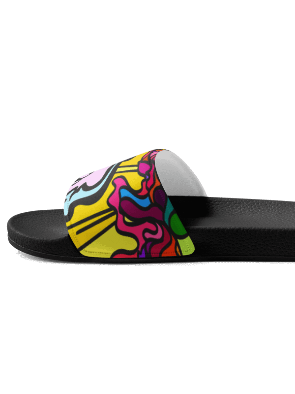 Vibrant Swirls Women's Slides - Wave at Sunset product image (5)