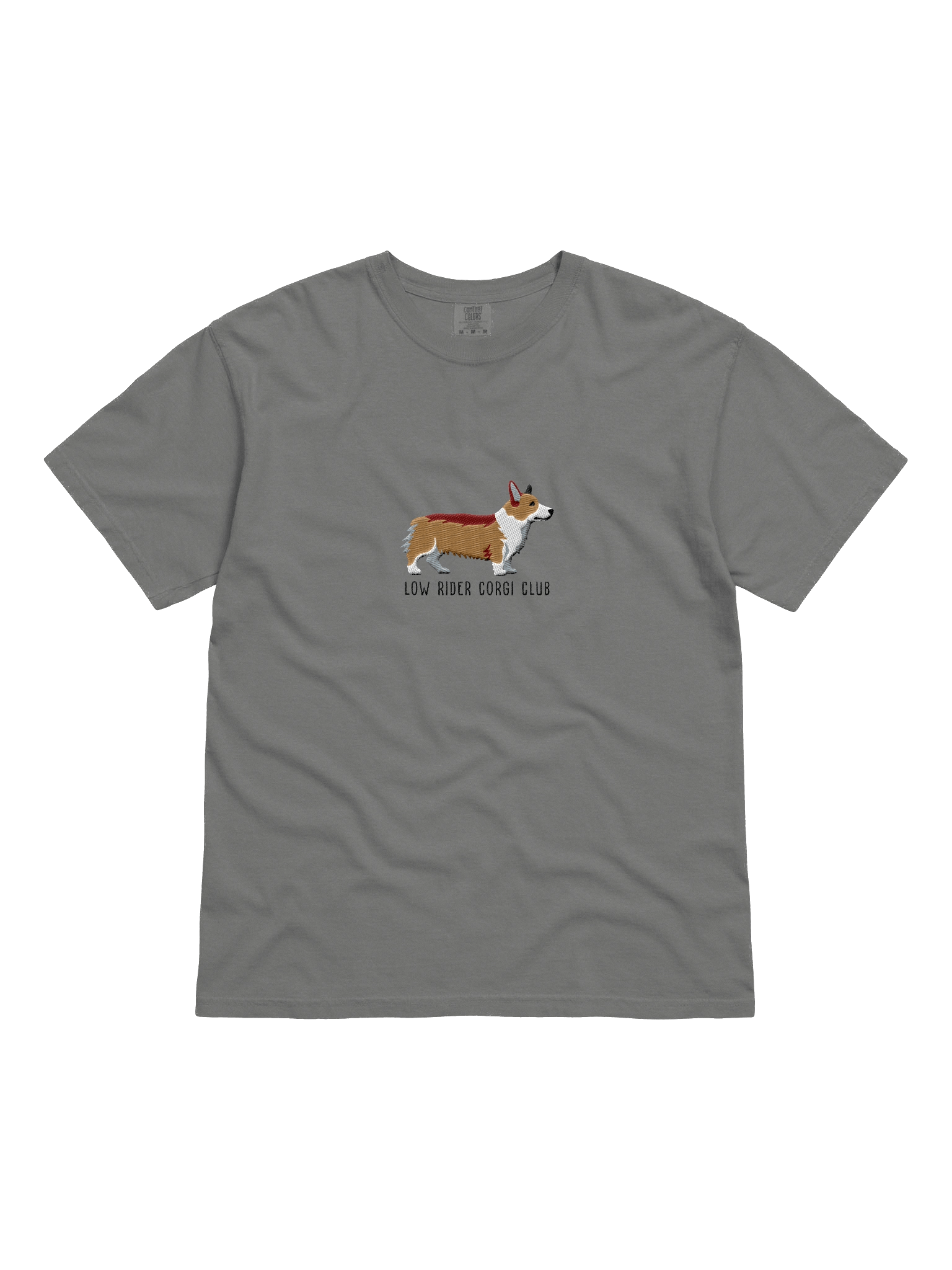 Low Rider Corgi Club T-Shirt(Embroidered) of a Pembroke Welsh Corgi(Tan) product image (4)
