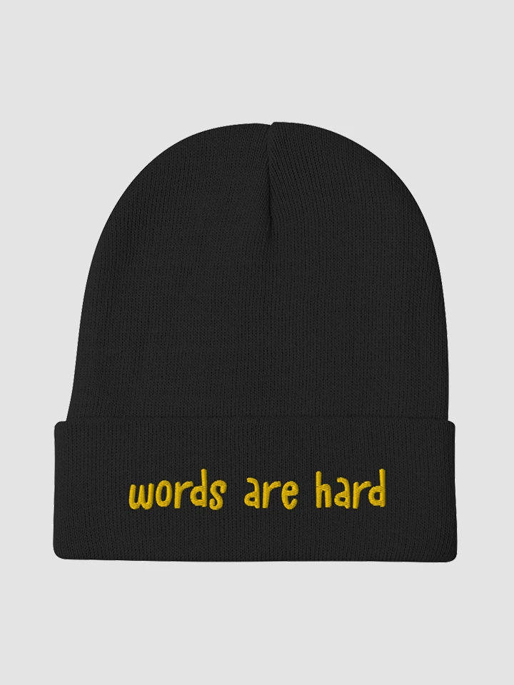 Words are Hard - Beanie product image (1)