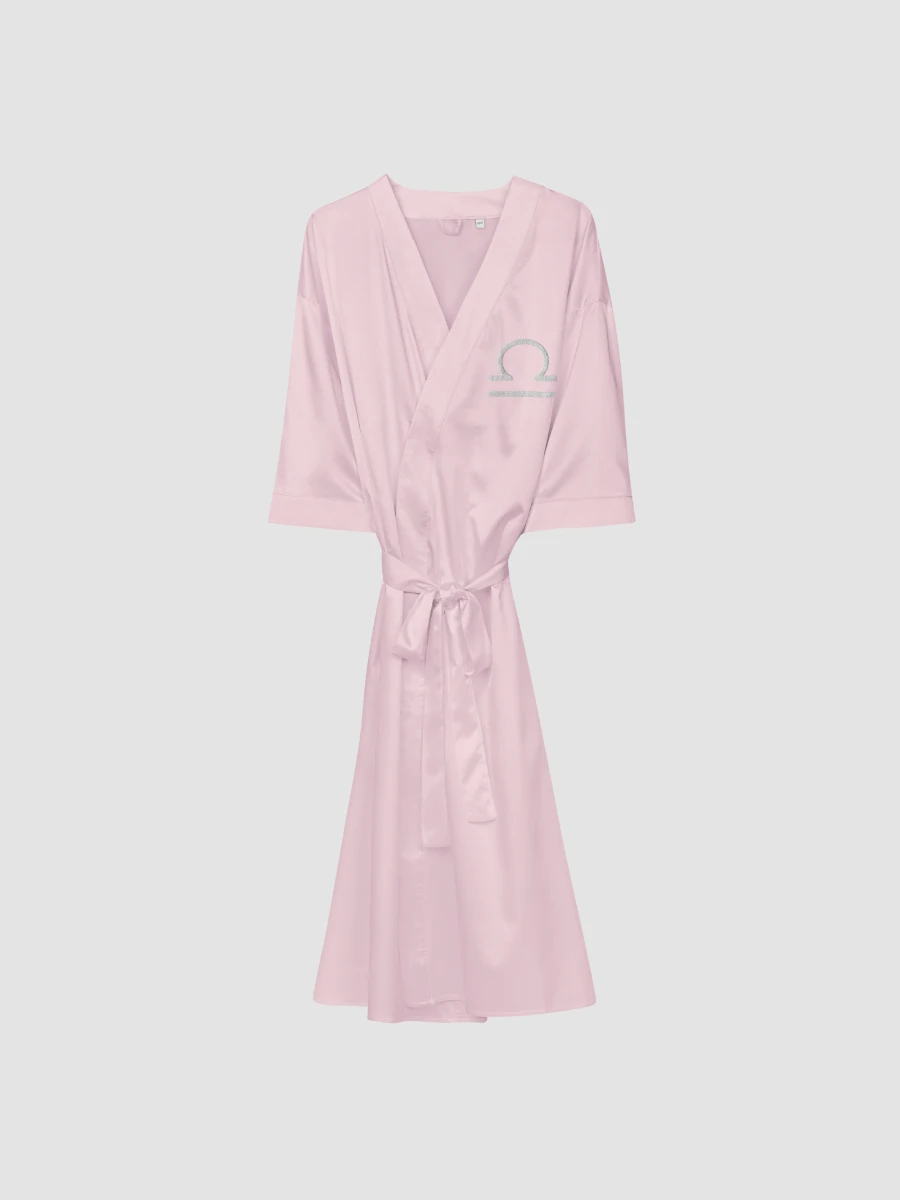 Libra White on Pink Satin Robe product image (1)