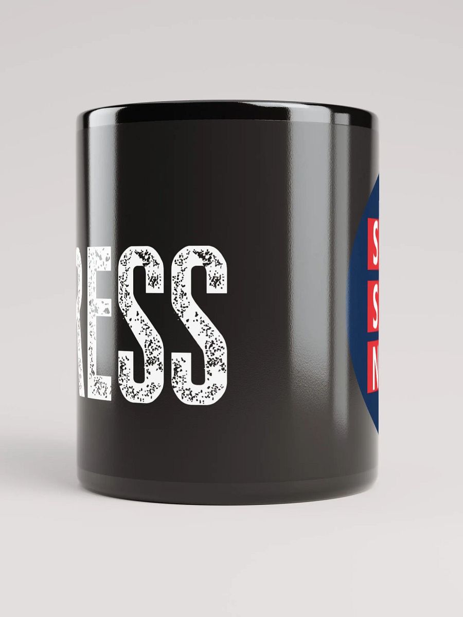 SSN Logo Black Glossy Mug Left Handed product image (6)