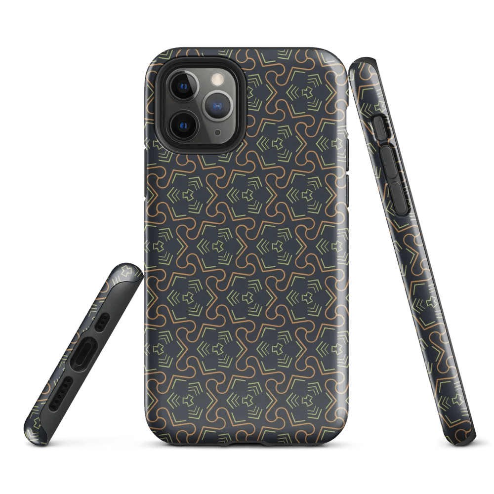 Groovy Grove Geometric Pattern Tough iPhone Case product image (1)