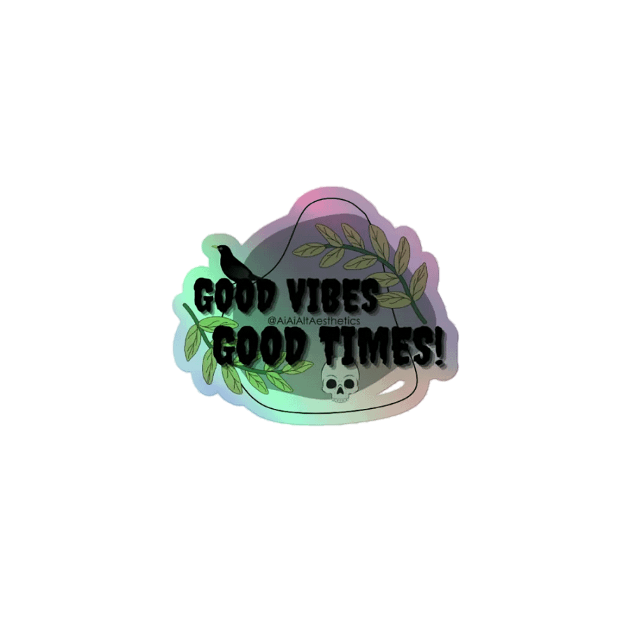 Good Vibes Holographic Sticker Set product image (6)