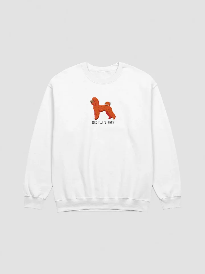 Zero Fluffs Given Sweatshirt (Embroidered) of a Mini Poodle(Red) product image (16)