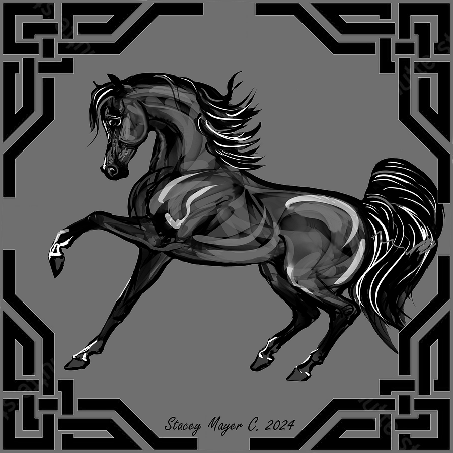 Arabian Horse Art Knit Sweater product image (3)