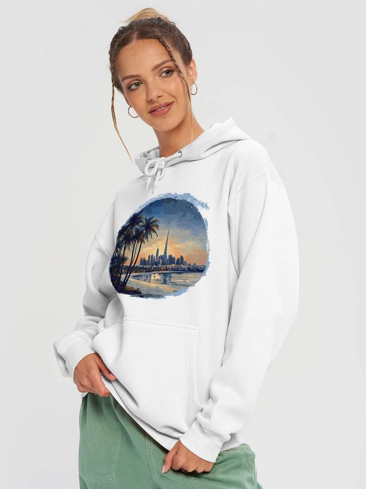 Chill Dubai Vibes – Burj Khalifa Sunset Unisex Hoodie product image (1)