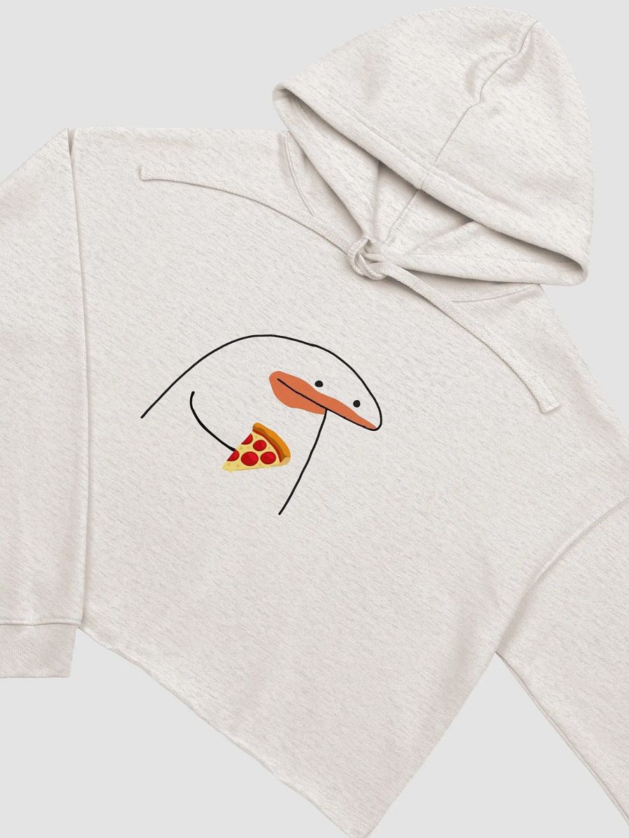Meme Of a Drawn Character Eating Pizza Crop Hoodie product image (11)