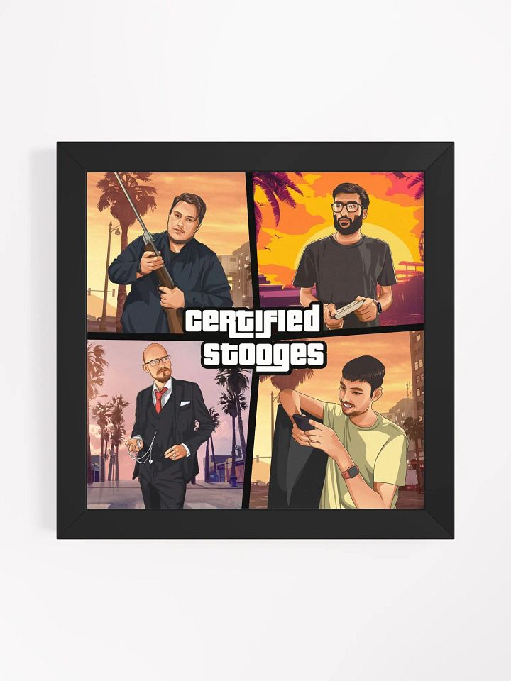 Certified Stooges GTA Style Framed Poster product image (5)