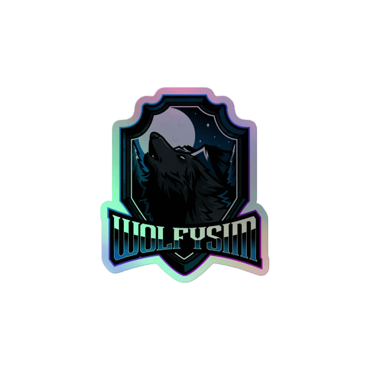 Howling Wolf Holographic Sticker Set product image (2)