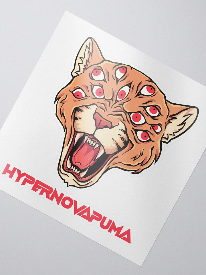 Puma Eye Logo w/Text Sticker product image (2)