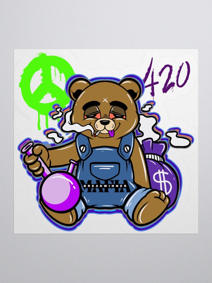 Trippy Bread the Bear Sticker product image (1)