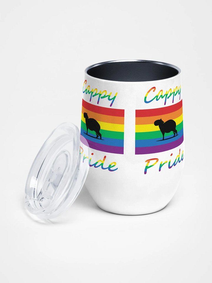 Rainbow Capybara Wine Tumbler | EU&US product image (2)
