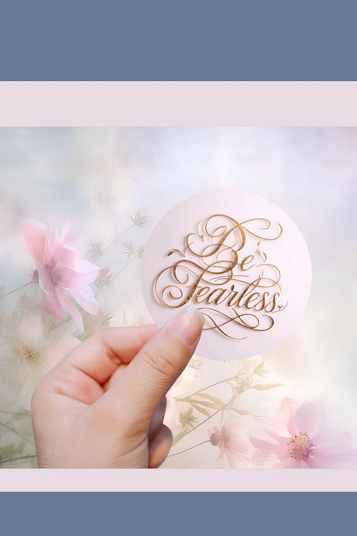 Self-Love Affirmation Art Sticker - Be Fearless! product image (1)