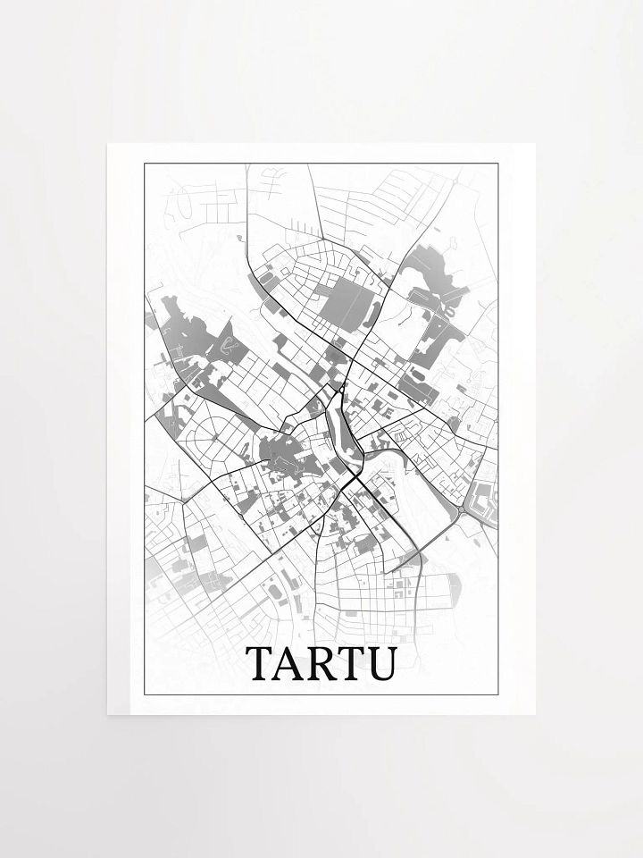 Tartu, Estonia, city map print product image (4)